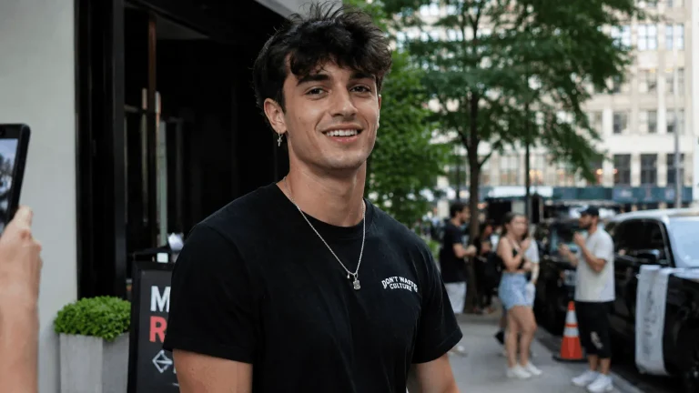 Bryce Hall net worth photo of the social media star outdoors