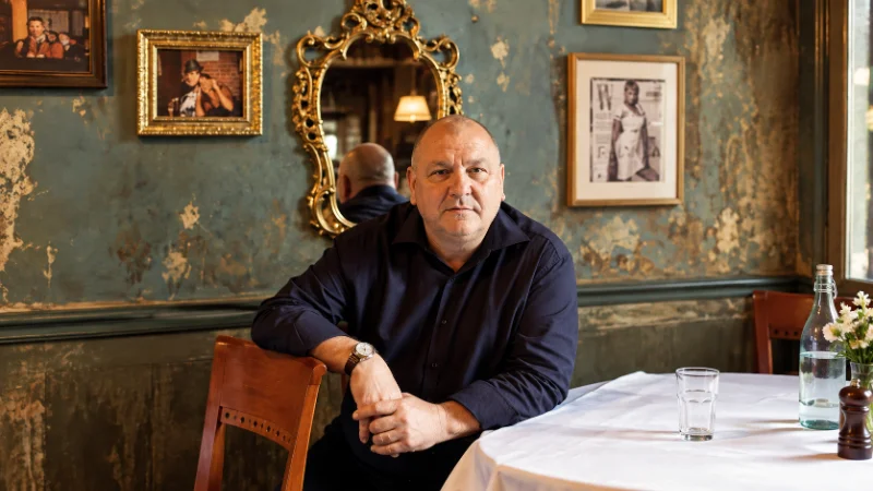 Emilio Ballato as a young cook learning the restaurant trade in New York