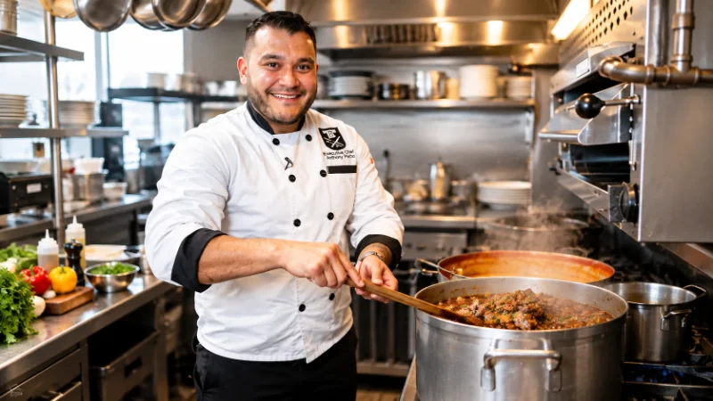 Signature veal dish served at Emilio Ballato's restaurant