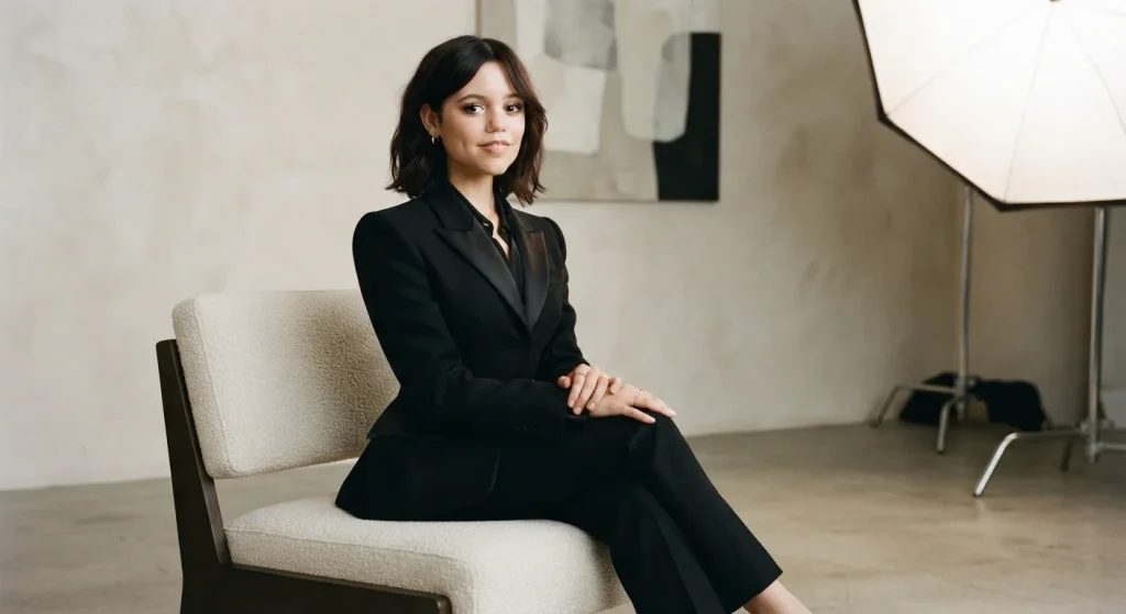Jenna Ortega in a magazine editorial photo shoot